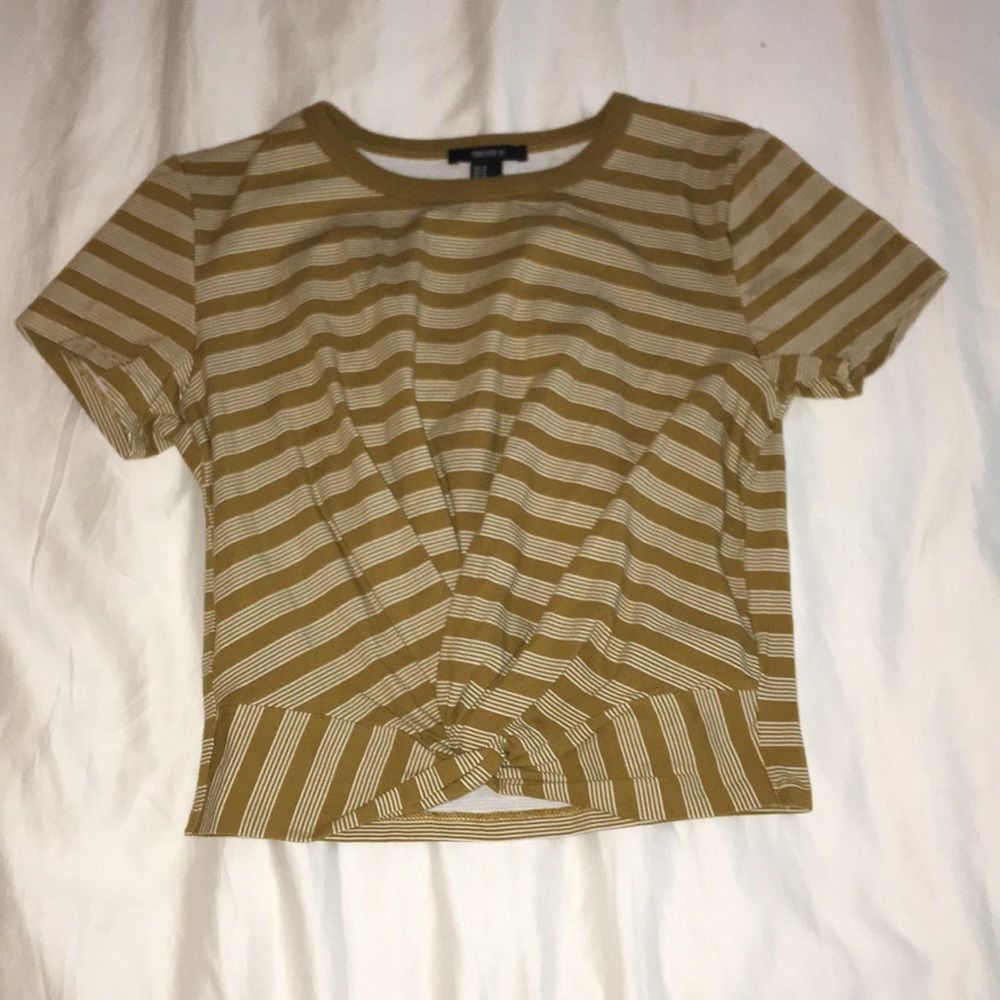 Twist front crop top